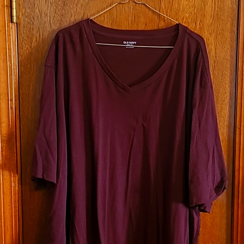 Men's 4XLT V-neck Short Sleeve Tee